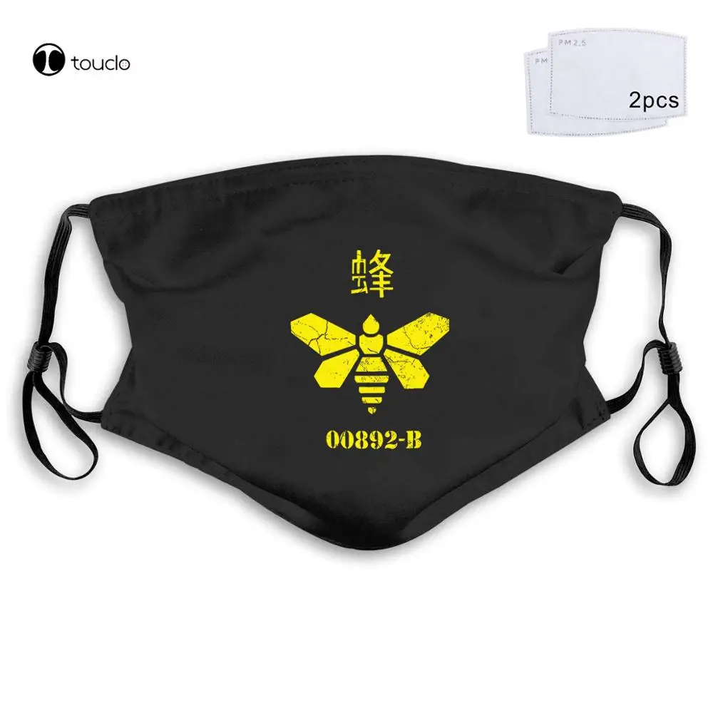 

Golden Moth Chemical Herren Breaking Walter Chemie Bad Biene Heisenberg Face Mask Filter Pocket Cloth Reusable Washable