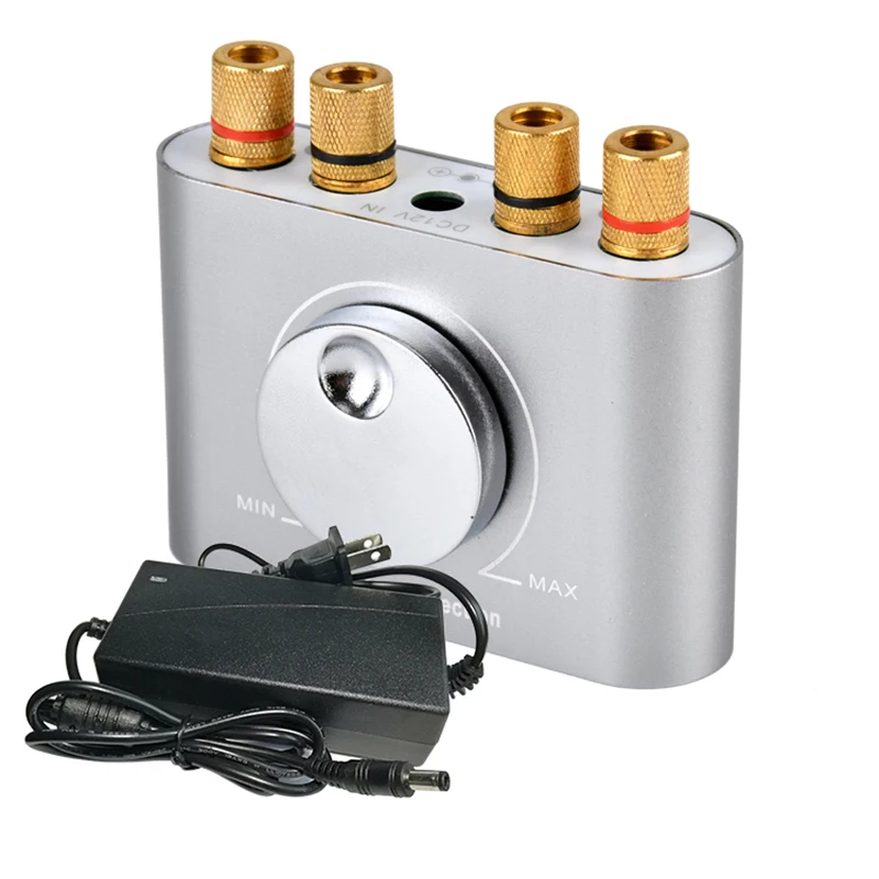 12V Digitale Mini Speaker Home Theater Versterker Met 3.5Mm Audio Plug Bluetooth-Compatibel Voor Laptop MP3 mobiele Telefoon