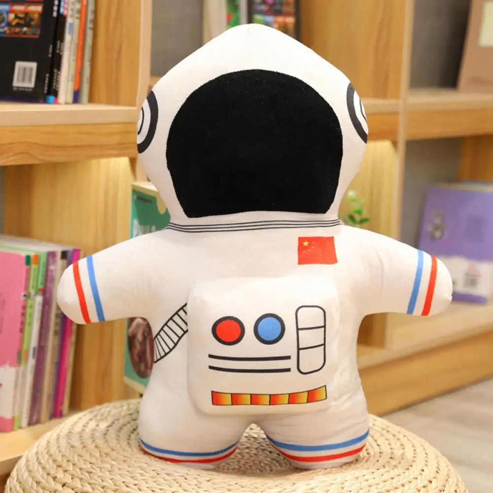 Bambola di peluche forma carina da collezione in cotone PP incorporato spazio astronauta farcito cuscino giocattolo regalo di compleanno per bambini bella decorazione domestica