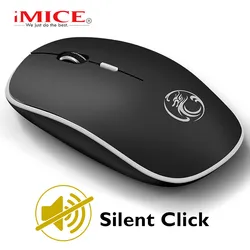 Chuột Không Dây Máy Tính Không Dây Chuột Ergonomic Silent Chuột Máy Tính Mini PC Mause 2.4GHz USB Chuột Quang 1600DPI 4 Nút dành Cho Laptop