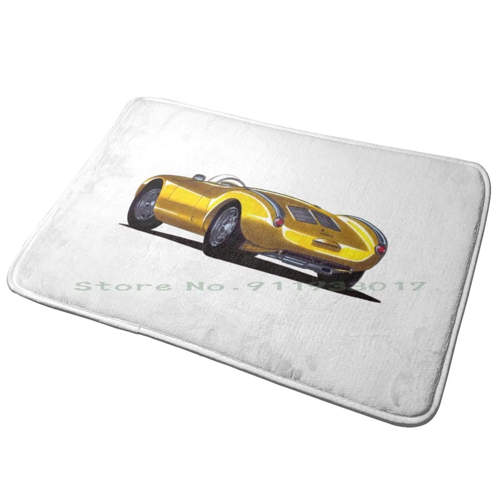 German Legendary Yellow Racing Car 550 Entrance Door Mat Bath Mat Rug Catradora Spop Shera And The Princesses Of Power Wlw