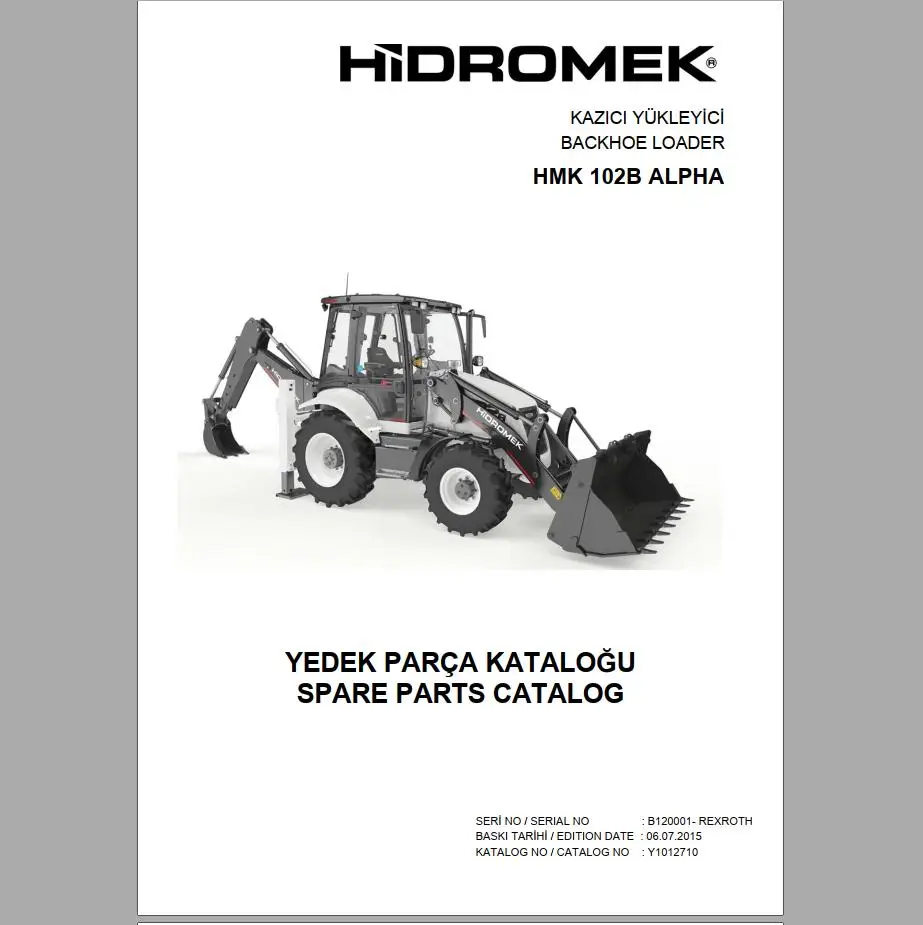 Hidromek Machinery 2021 PDF 6,52GB 2021 Service & Part Manual Opertor Manual and Schematics