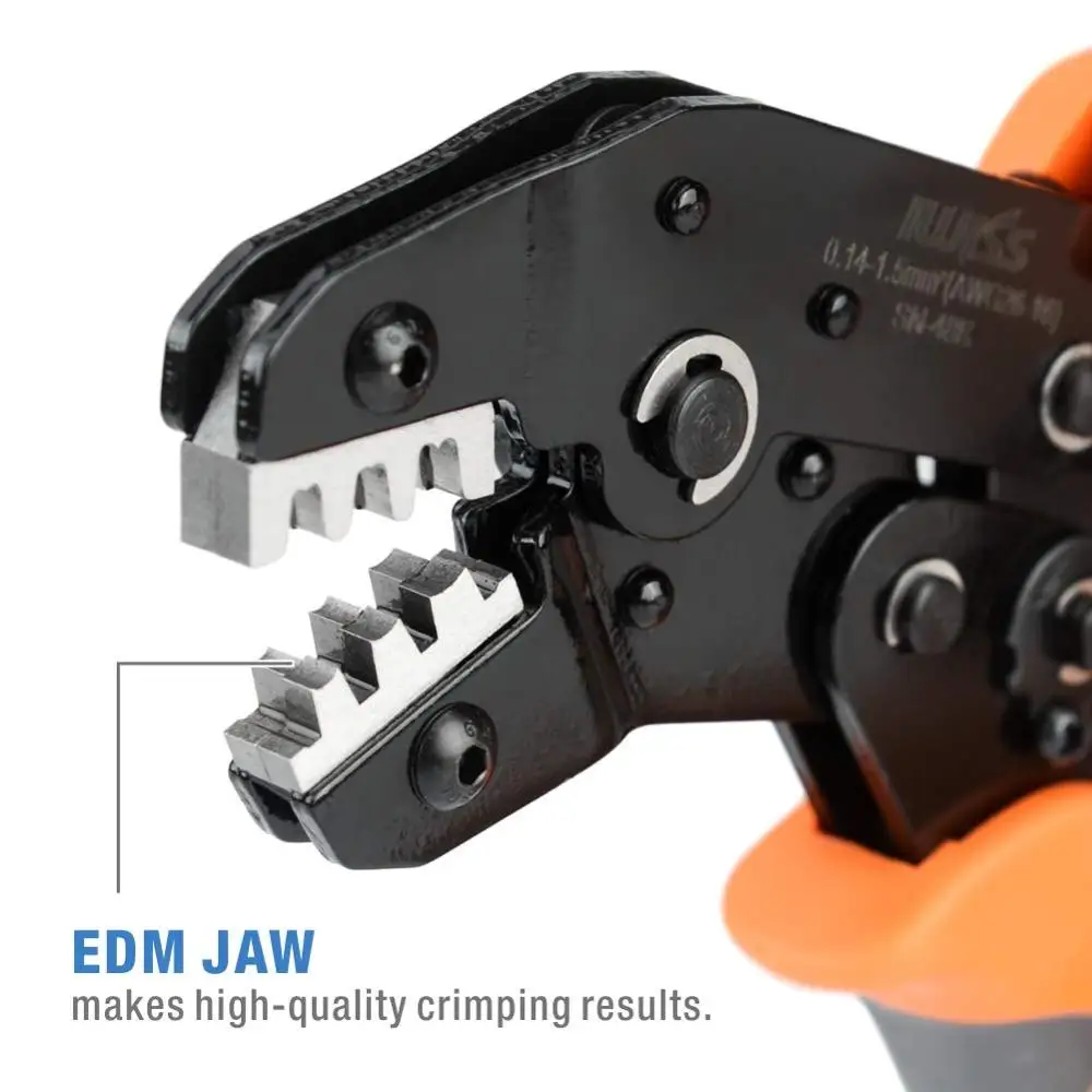 Imagem -02 - Iwiss Mão Ferramentas de Friso Sn28b Sn48b Sn01bm Sn-2549 Catraca Friso Alicates para Terminais Crimp Dupont