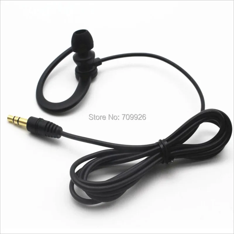 Single side earbud in-ear earphone 1-bud earhook earphone for sports running