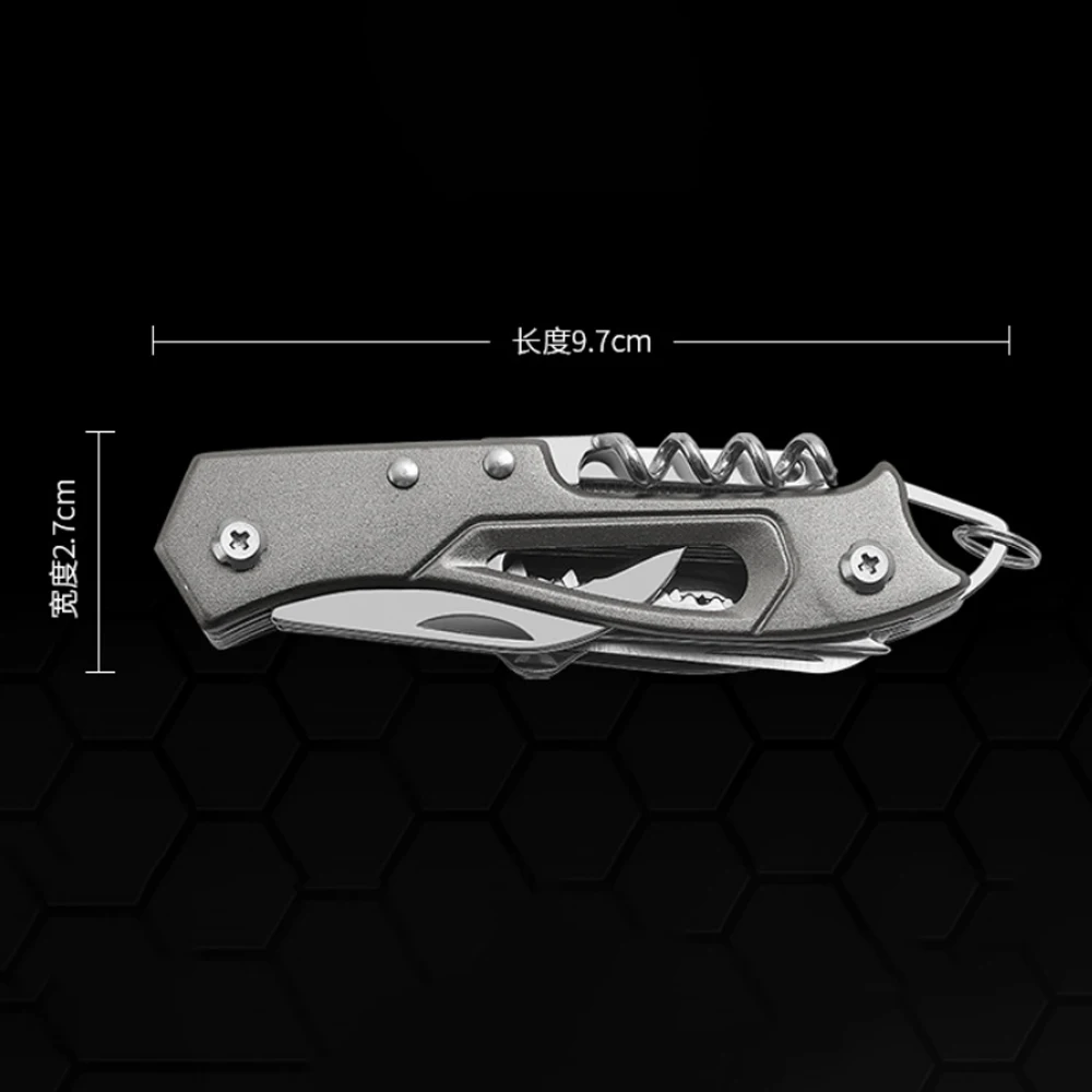 Outdoor Multifunctional Swiss Knife Camp Multitool Bottle Opener Folding Knife Portable Scissors Saw Military Fold Pocket Knife