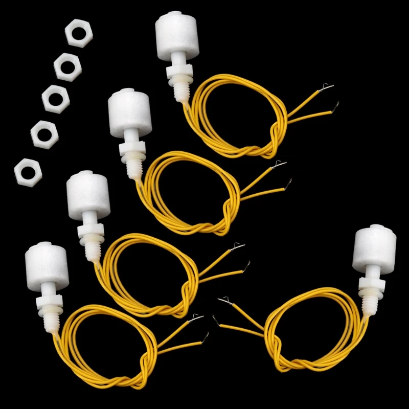 Nuevo 5 uds Sensor de nivel de agua interruptores de flotador Vertical instrumentos de medición de flujo herramientas y aparatos