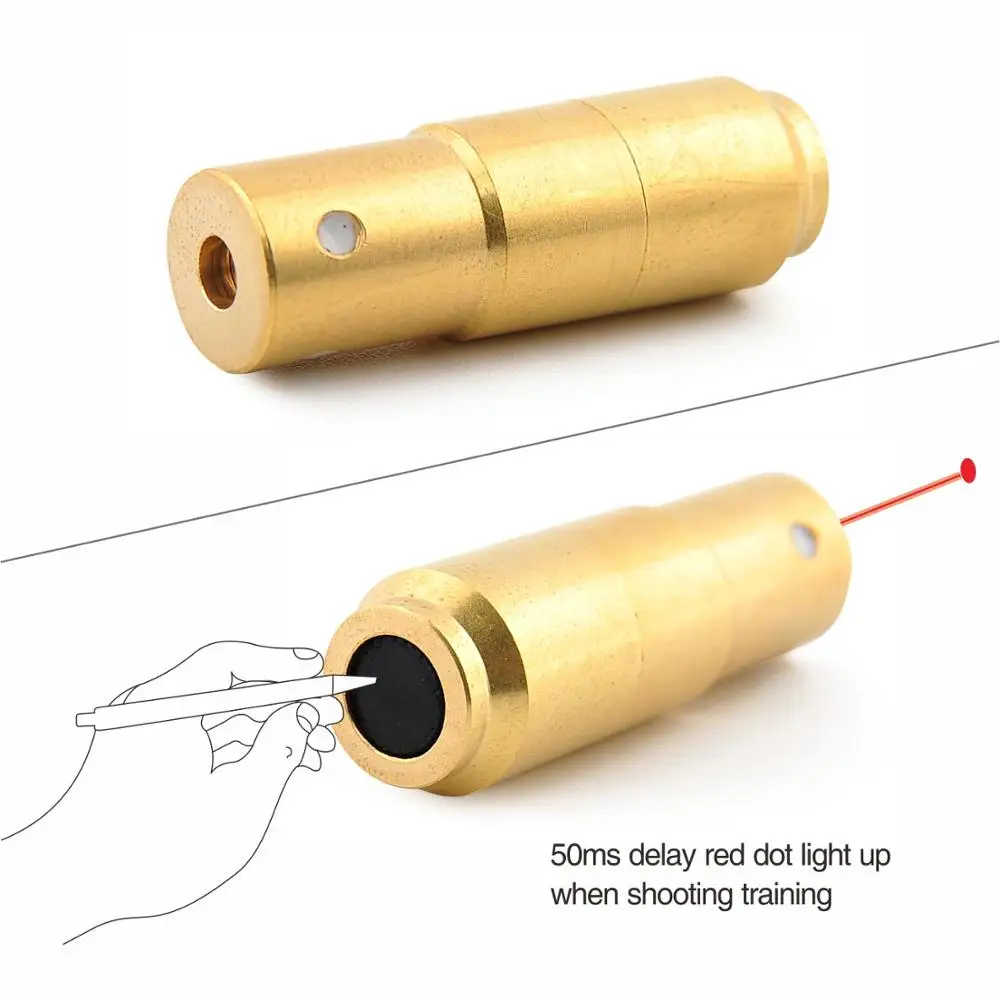 Imagem -04 - Universal Laser Bala 9x19 mm Red Dot Laser Trainer mm Cartucho Boresighter Gun Sighter