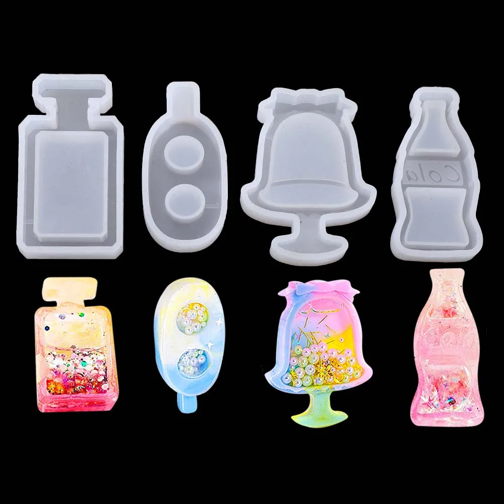 DIY Multiple Style Jewelry AccessoriesTools Mold Silicone DrinkBottle Cola Ice CreamMoulds Used For Mobile Phone Case Decoration