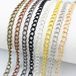2m/lot 2.5/3.5/4.5mm Gold Metal Chain For DIY Needlework Bags Necklace Jewelry Making Materials Supplies Accessories Women Men