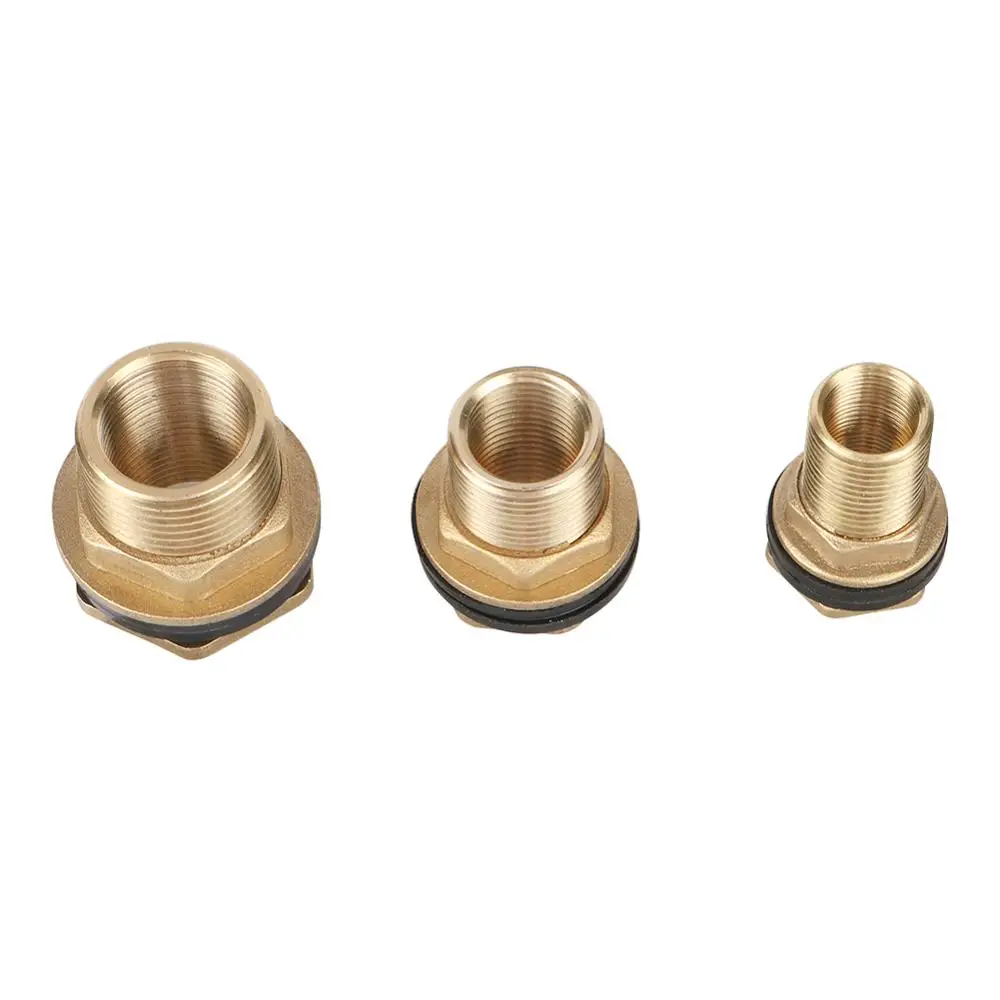 

1/2" 3/4" 1" Male Thread To 3/8" 1/2" 3/4" Female Thread Brass Water Tank Connector Fish Tank Water Tower Pipe Drain Adapters