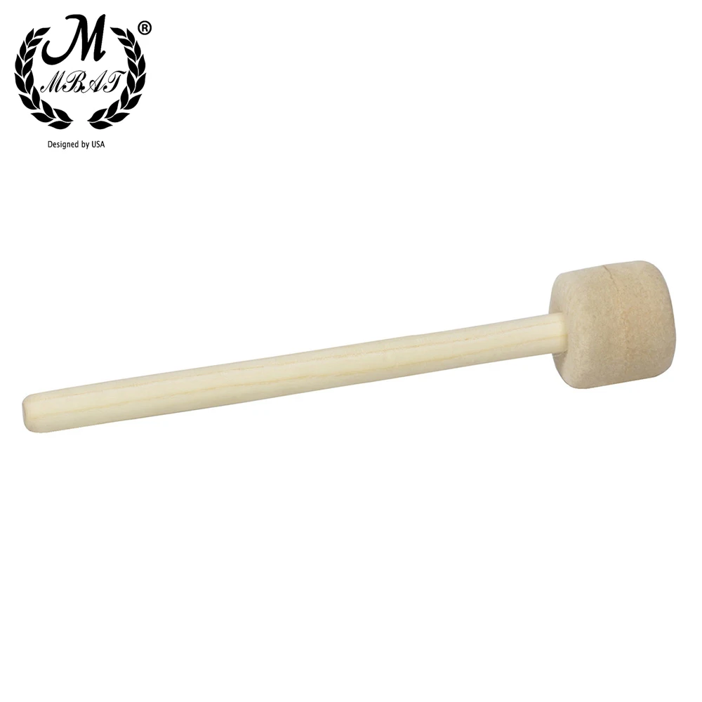 

M MBAT Log Snare drum Stick Bass Drum Wooden Drumsticks Wool Felt Head Percussion Instrument Accessories High Music Tools