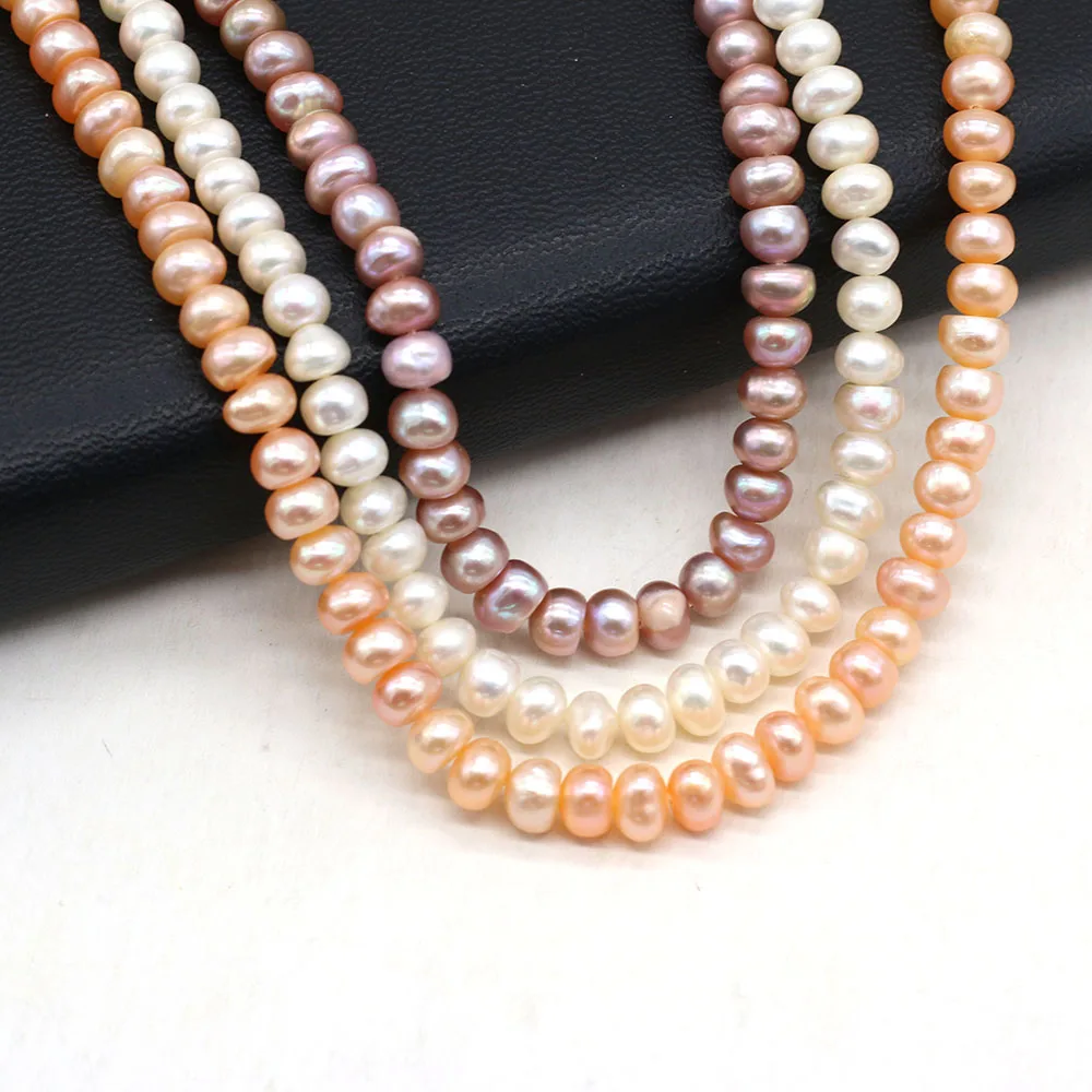 Natural Freshwater Pearl Beads High Quality 36cm Punch Loose Beads DIY Women Elegant Necklace Bracelet for Jewelry Making Gift