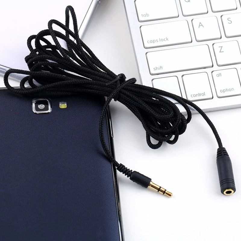 3M 10ft Jack 3.5mm Earphone Extension Cable Female to Male F/M Headphone Stereo Audio Cable AUX Cord for Speaker Phone MP3