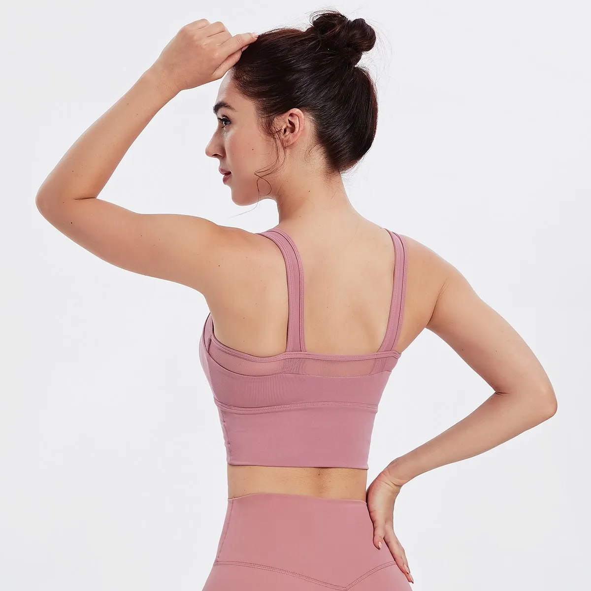 Vansydical – débardeur rembourré de Yoga pour femmes, soutien-gorge Push Up, gilet de course, en maille, sous-vêtements d'entraînement et de Fitness