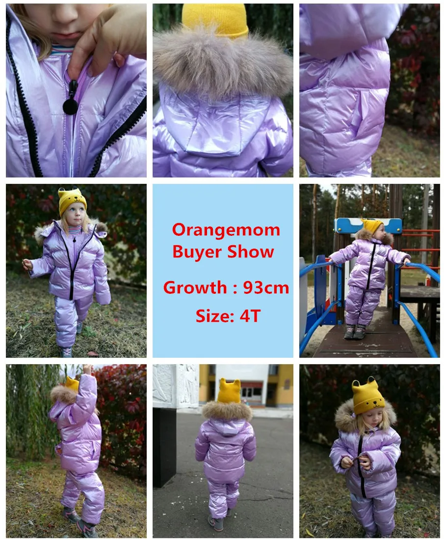 Orangemom brand jacket for girls coat 2-8 years Children\'s clothing for boys outerwear cute red snowsuit kids winter clothes