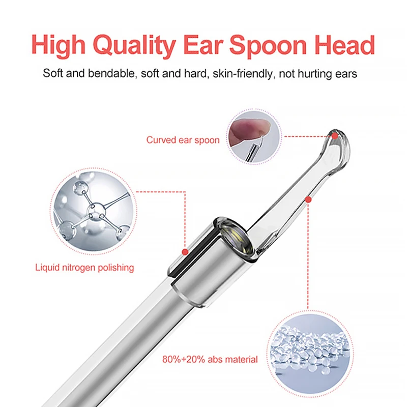Smart Visual Ear Sticks Endoscope 200W High Precision Earpick Mini Camera Otoscope Health Care Wifi Ear Cleaner