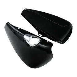 Motorcycle Left Right Battery Cover With Clips For Harley Sportster XL883 XL1200 2014-2022