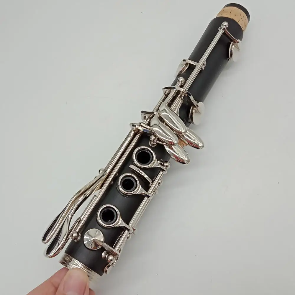 Music Fancier Club Bakelite Bb Clarinets TOSCA Professional Clarinet Silver Plated Keys 17 Keys With Case Mouthpiec