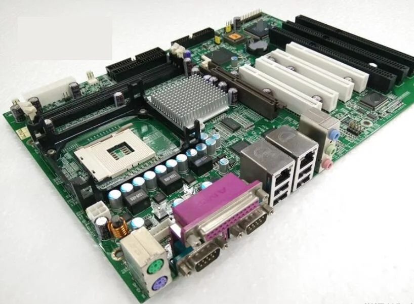AEM845E-802 100% OKOriginal Embeddedl IPC اللوحة الأم الصناعية مع وحدة المعالجة المركزية RAM 4 * PCI 2 * LAN 3 * ISA مع وحدة المعالجة المركزية RAM AGP بطاقة