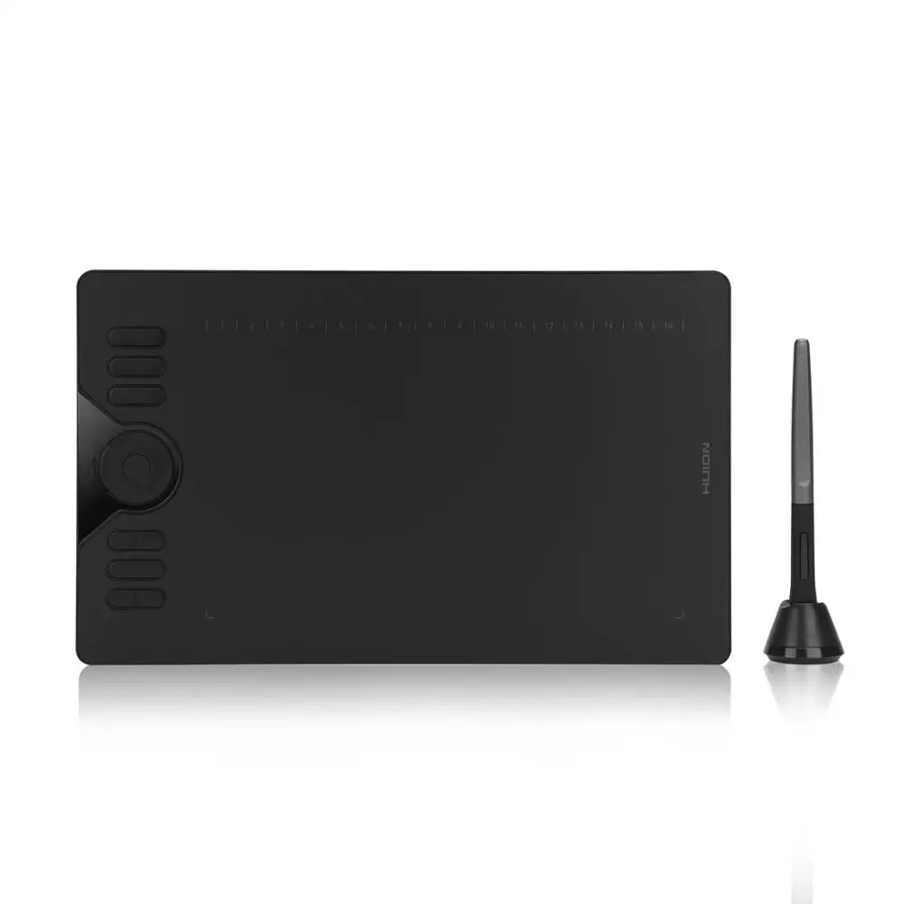 HUION HS610 Graphics Drawing Tablet with Battery-Free Stylus, 8192 Pressure Levels, Tilt Support, Android OTG, Digital Art Table