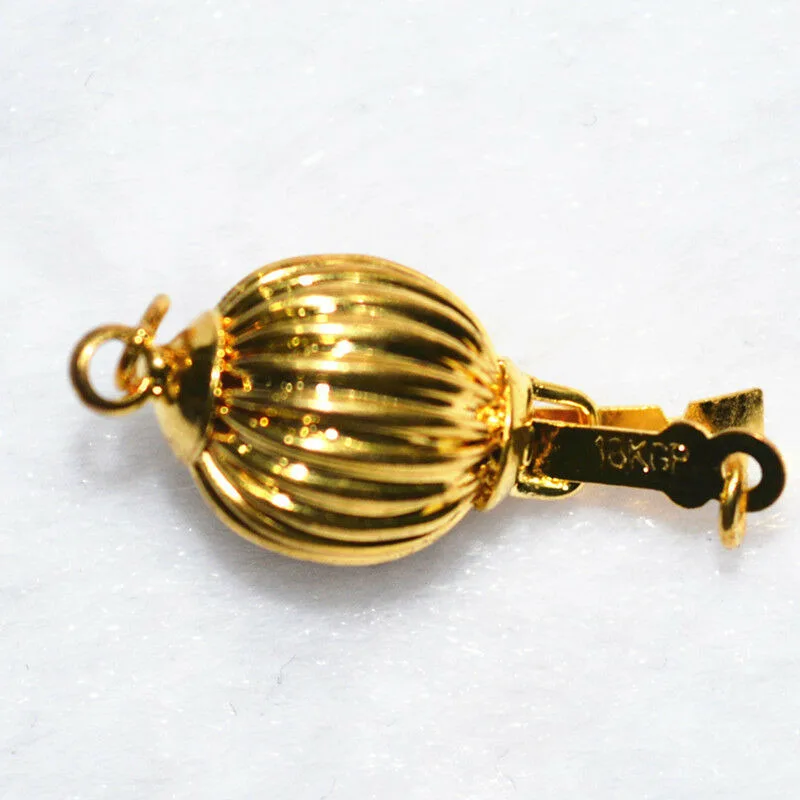 

20pcs 8mm zinc alloy plated gold lantern clasps Accessories