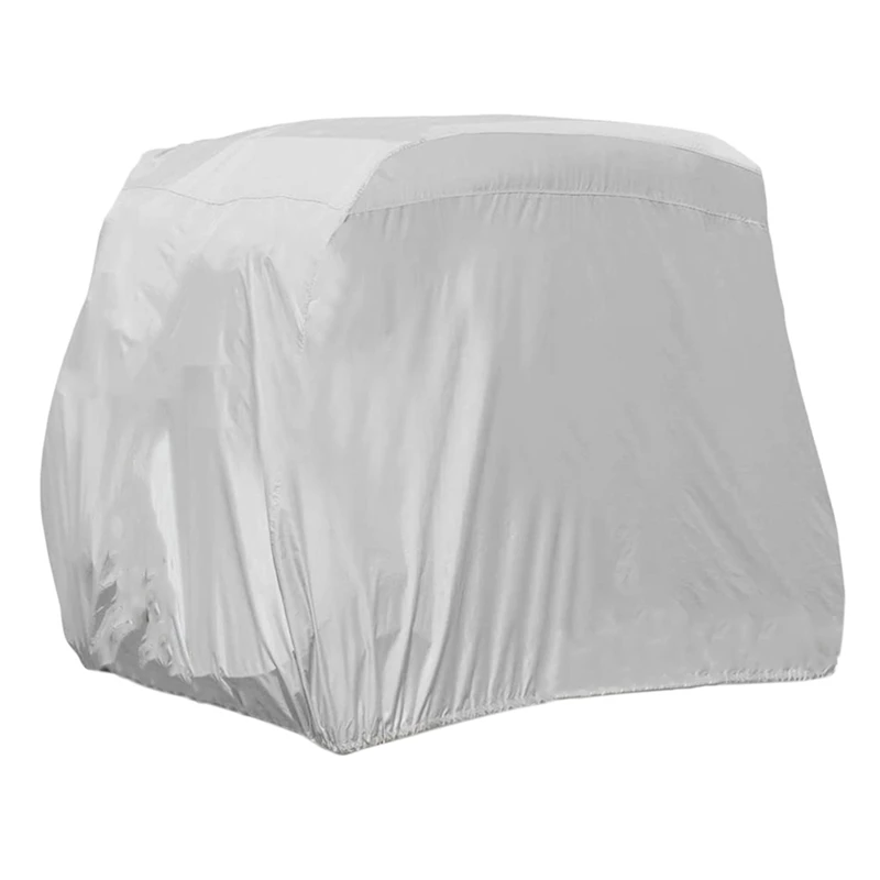 4 Passenger Golf Cart Cover 210D Oxford Waterproof Dustproof Roof Enclosure Rain Cover for EZ GO, Club Car, Yamaha