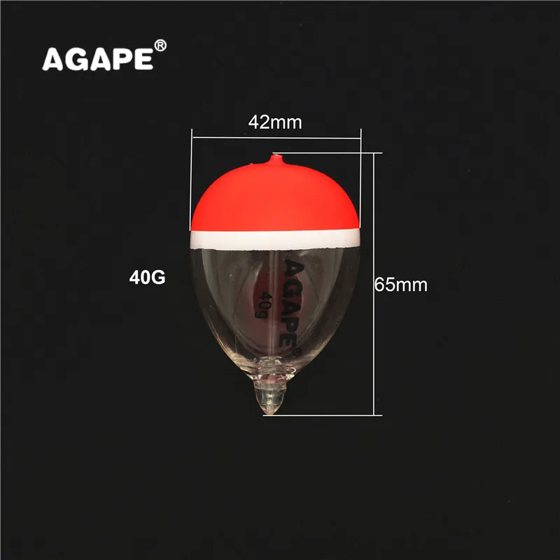 Agape 4pcs/Lot Crystal Float Clear Bobber Hollow Limited Quantity 25G 40G 154744