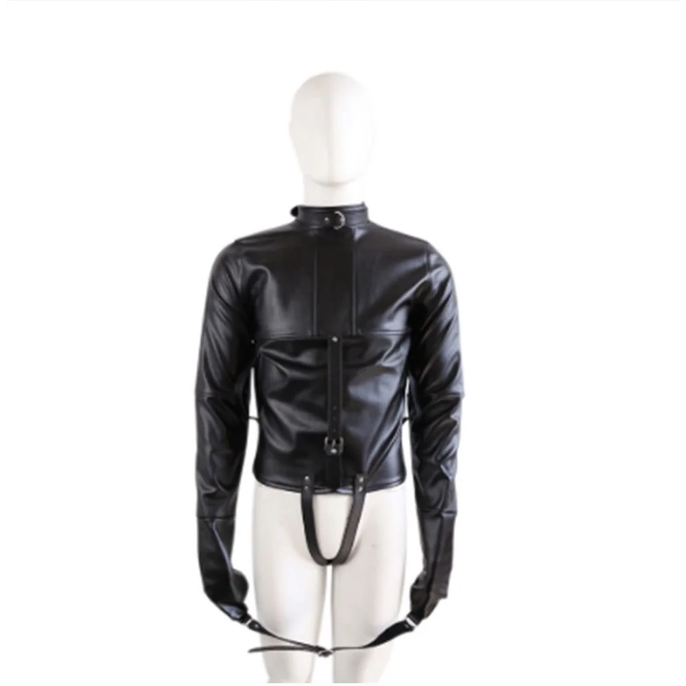 Adjustable Bondage Jacket With Long Sleeves Bdsm Bondage Restraints Fetish Costumes Straitjacket Sex Toys For Couple Adult Game