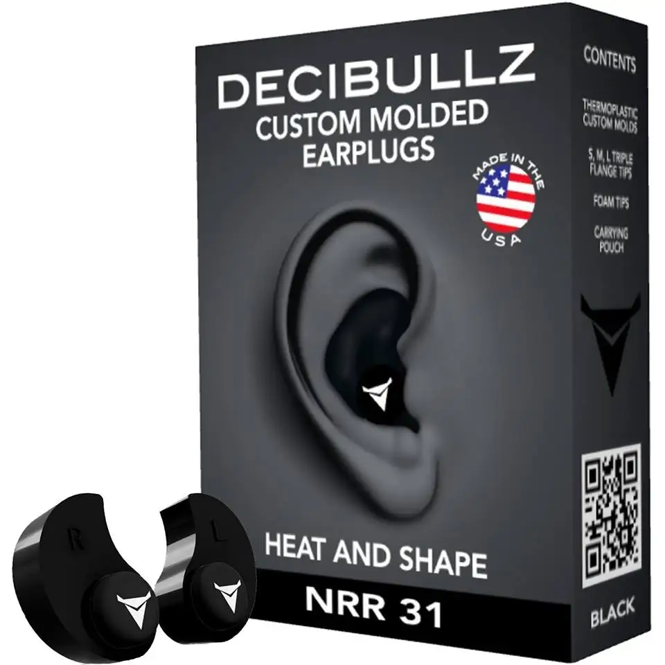 Decibullz Custom Molded Earplugs remoldable factory construction manufactoring hearing protection free shipping