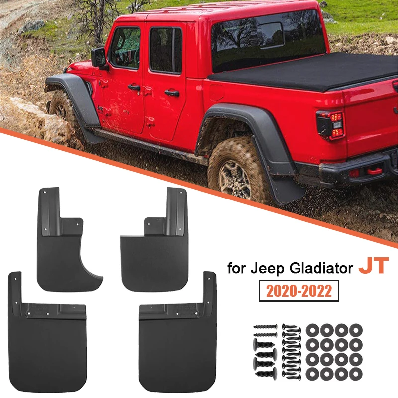 

Car Front Rear Wheel Mudguard For Jeep Gladiator JT 2019- 2023 Mud Flap Protective Guard