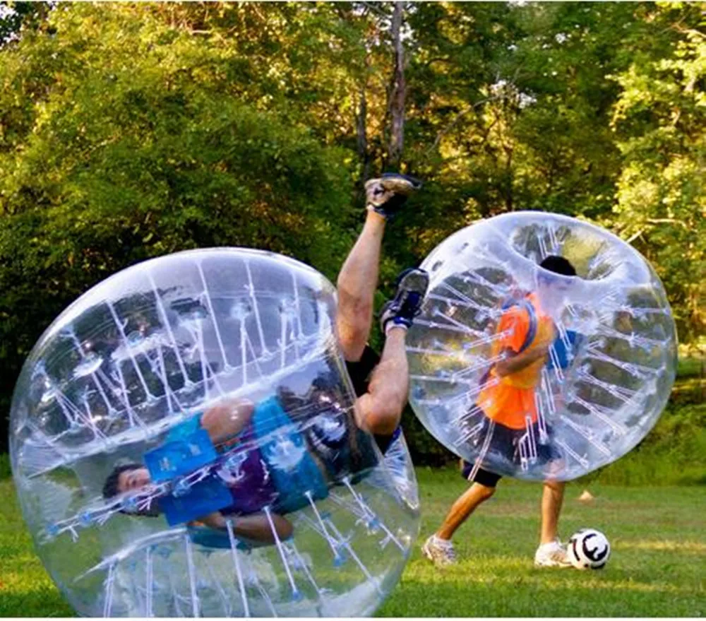 Free Shipping 1.2M PVC Inflatable Bumper Bubble Soccer Ball Dia 4ft(1.2m) Giant Human Hamster Ball for Adults and Teens