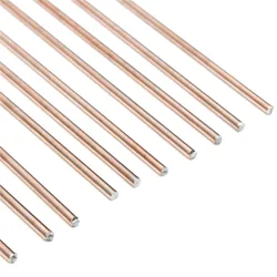 10pcs 1.6/2.4/3.2mm*330mm Red Copper Welding bar Brazing Wire Solder TIG Filler Rod Carbon steel argon arc welding wire