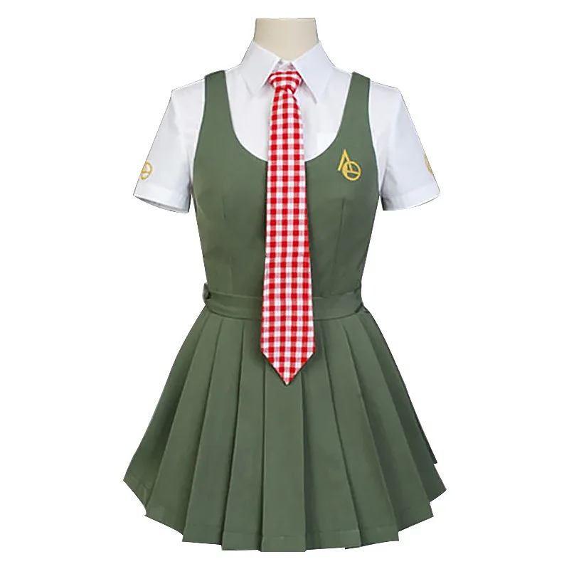 Fantasia para cosplay danganronpa v3, cosplay para mulheres, conjunto completo com peruca, para homens, mulheres