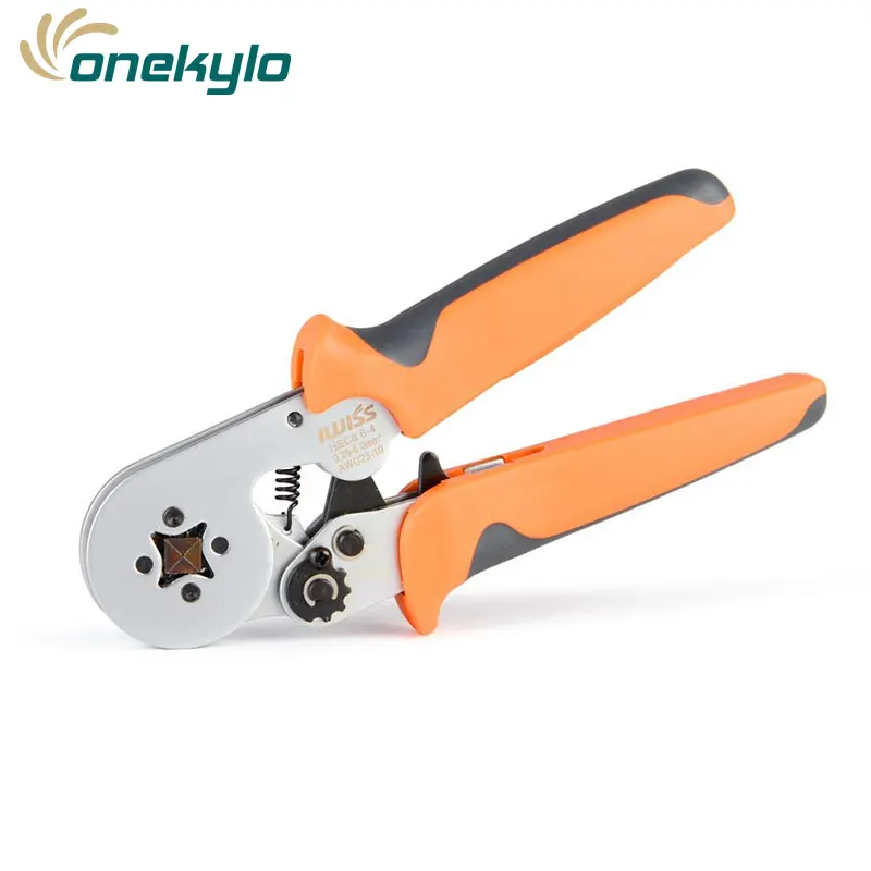 IWISS Square Self-Adjustable Crimping Tools HSC8 6-4 Used for 0.25-6.0mm² Cable End-Sleeves Ferrules mini Crimper pliers