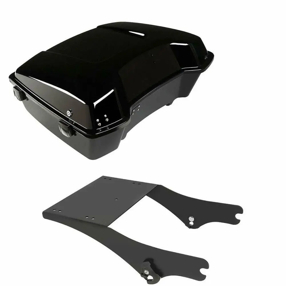 Motorcycle Chopped Pack Trunk Mount Rack For Harley Touring Tour Pak Road King Electra Glide Street Glide 1997-2008