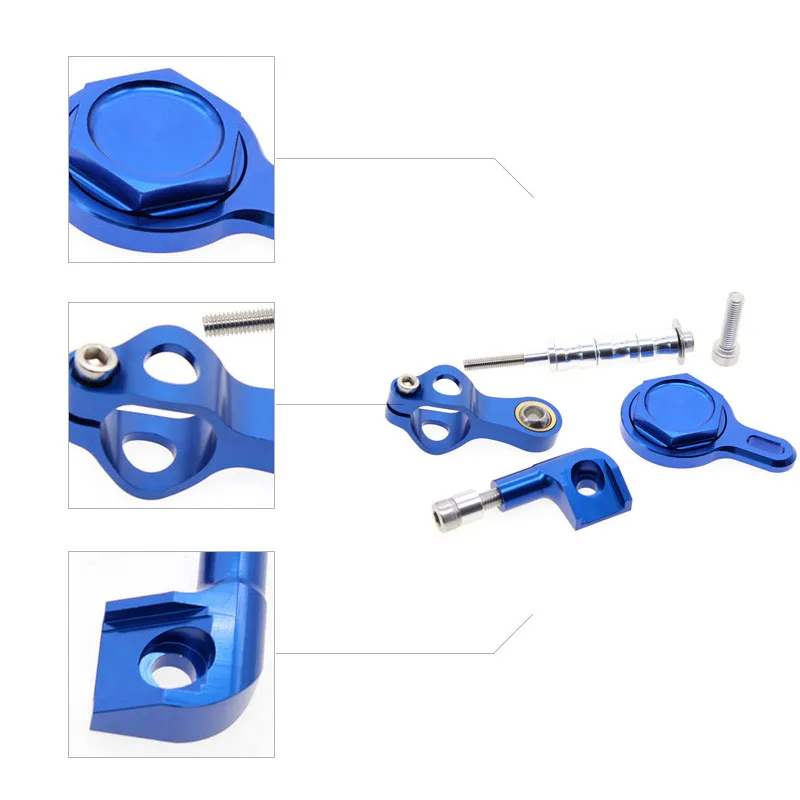 Amortiguador de dirección CNC para motocicleta, Kit de montaje de soporte de amortiguadores estabilizadores para Yamaha YZF R1 1998-2001 1998 1999