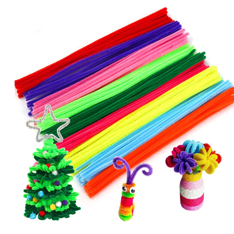 30cm Colorful Chenille Stems Pipe Cleaners kids Educational Toys Handmade Christmas Birthday Party DecorDIY Craft Supplies