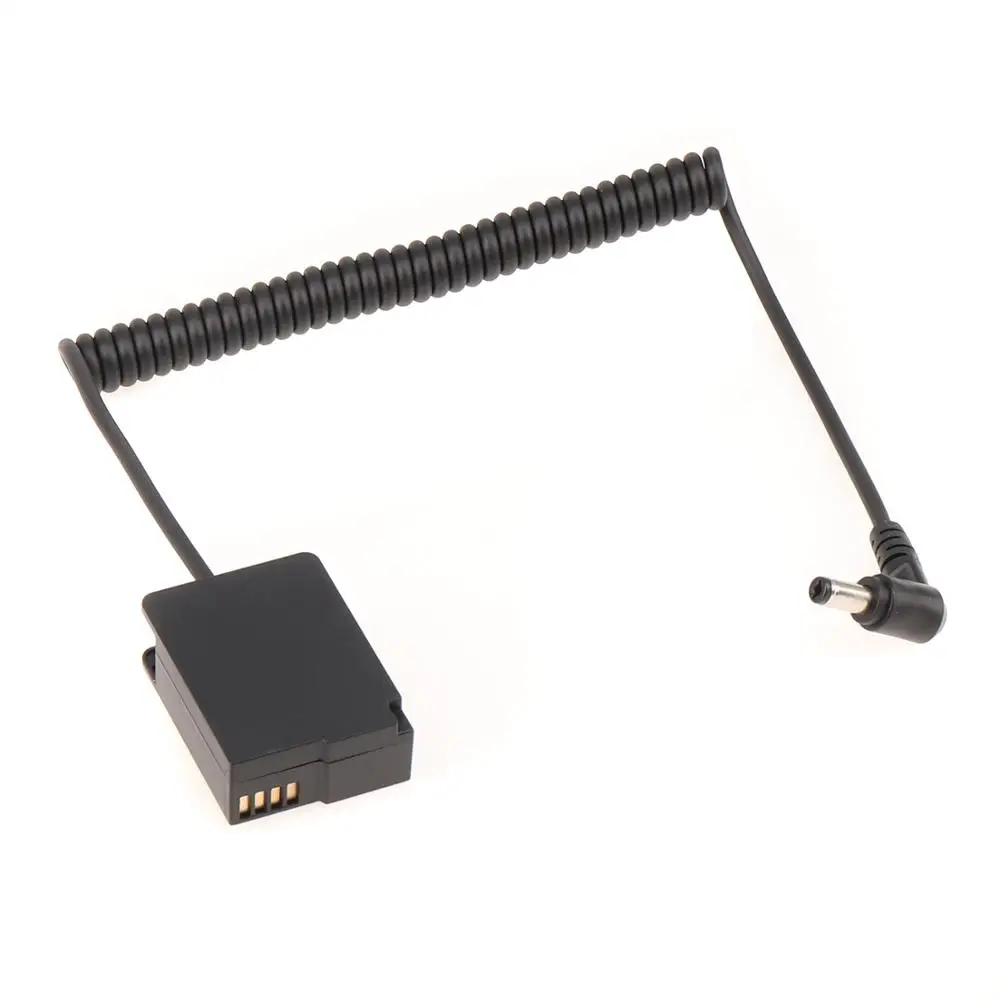 DMW-BLC12 Dummy Battery Adapter with DC5.5*2.1mm Cable for Panasonic FZ200 FZ300 FZ1000 FZ2500 G5 G6 G7 G80 G85 GX8