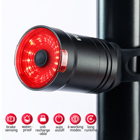 LEADBIKE Bicycle Smart taillight Auto Start/Stop Brake Sensing Bike Rear Light IPX6 USB Rechargeable Led Cycling Tail Light