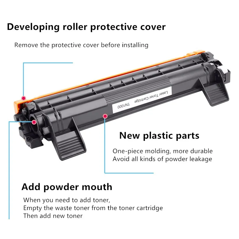 Compatible toner cartridge for Brother TN1000 TN-1000 TN1050 TN1070 TN1075 HL 1110 HL-1110 TN-1000 TN-1050 TN-1075 TN 1075