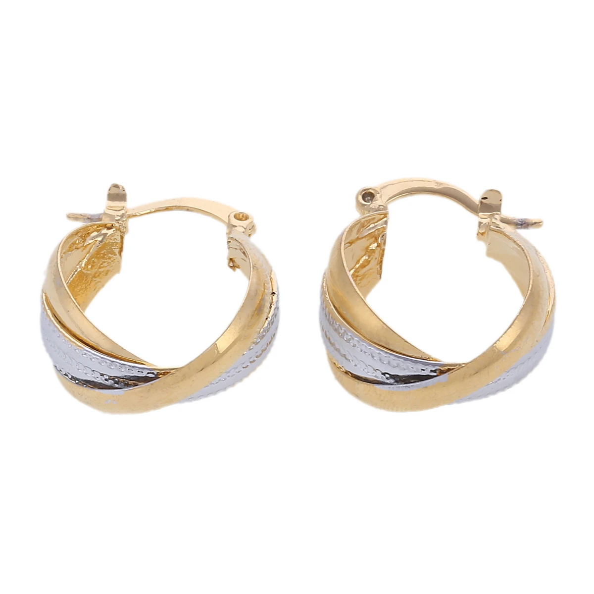 Ethiopian Ear Buckle Gold Color Silver Filament Men Women Girl Ladies Hoop Loop Earrings Ethnic Wedding Jewelry Accessories