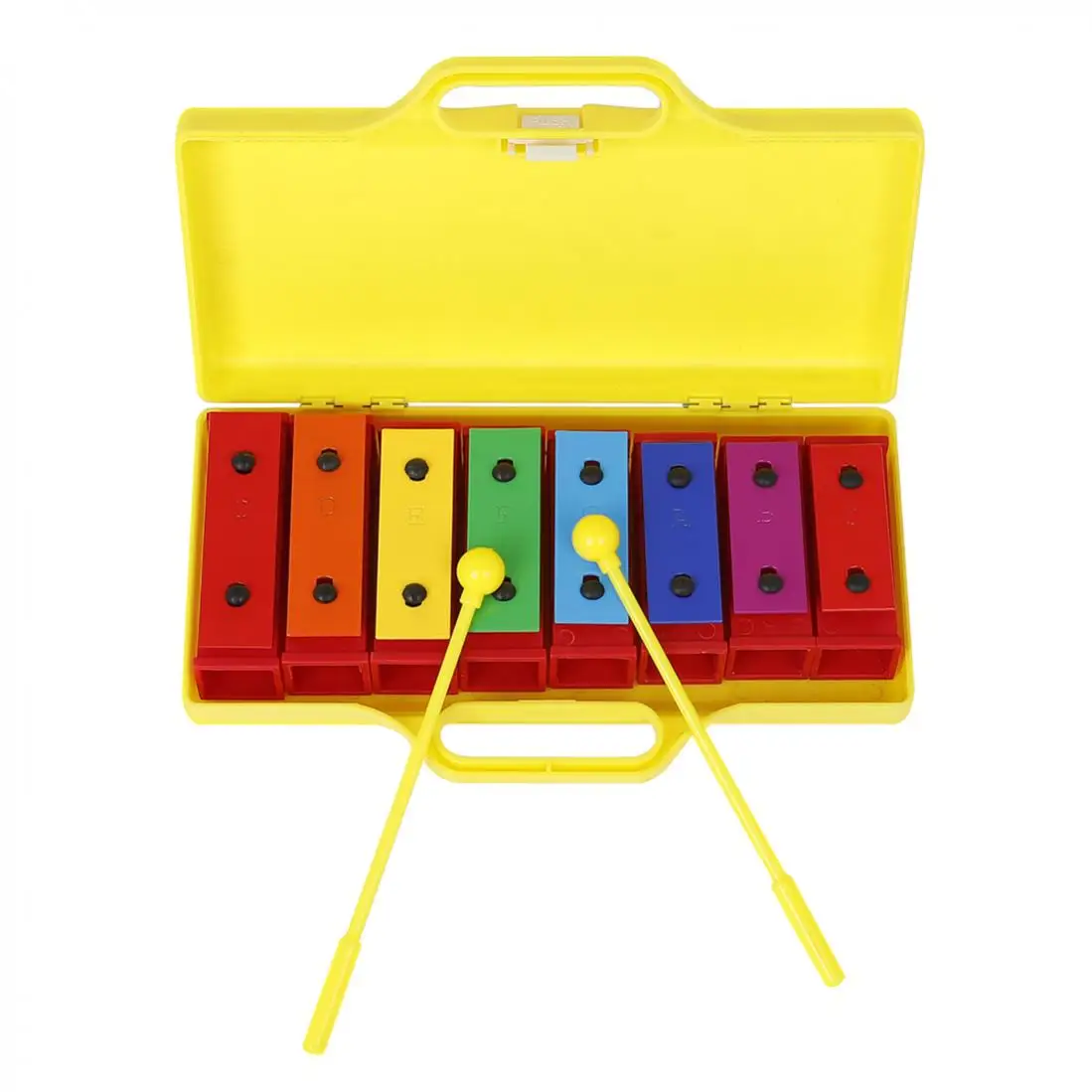 8pcs/set Carillon Note Colorful Tone Sound Brick Hand Knock Musical Instrument