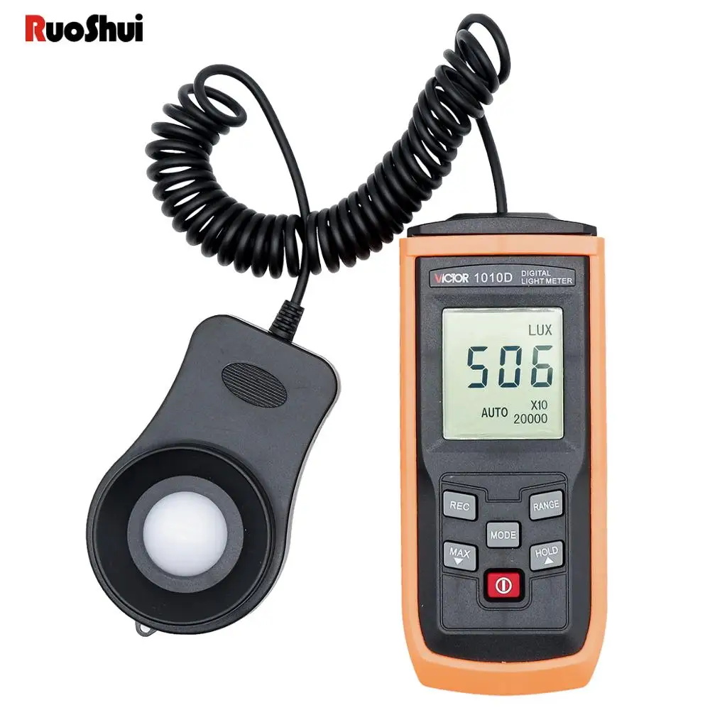 Digital Light meter Handheld LCD Fotometro Photography Luminometer Max Min 0-200000 LUX Photometer Illuminance Tester luxometro