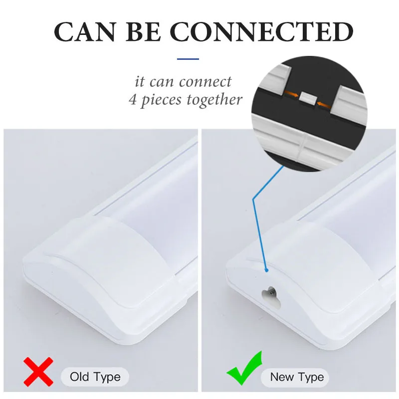 Led Closet Lamp Under Cabinet Light 110V 220V Led Tube Lamp Bar 20W Kitchen Cabinet Led Tube Indoor Lighting For Bedroom Closets