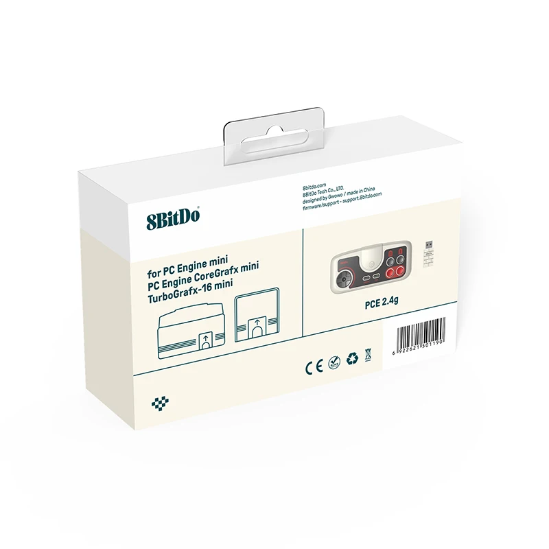 8BitDo PCE Core 2,4G Wireless Gamepad Controller für PC Motor Mini PC Motor CoreGrafx Mini TurboGrafx-16 Mini für Schalter – Detail 14