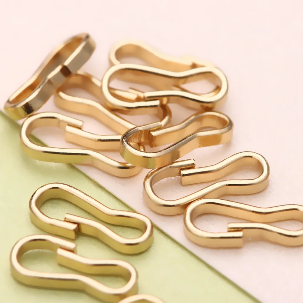 20pcs 9mm Doll Buckle Keychain Clips Baby Dolls Connecting Metal Mini Doll Bag Chain Buckles Accessories Dolls Sewing Accessorie