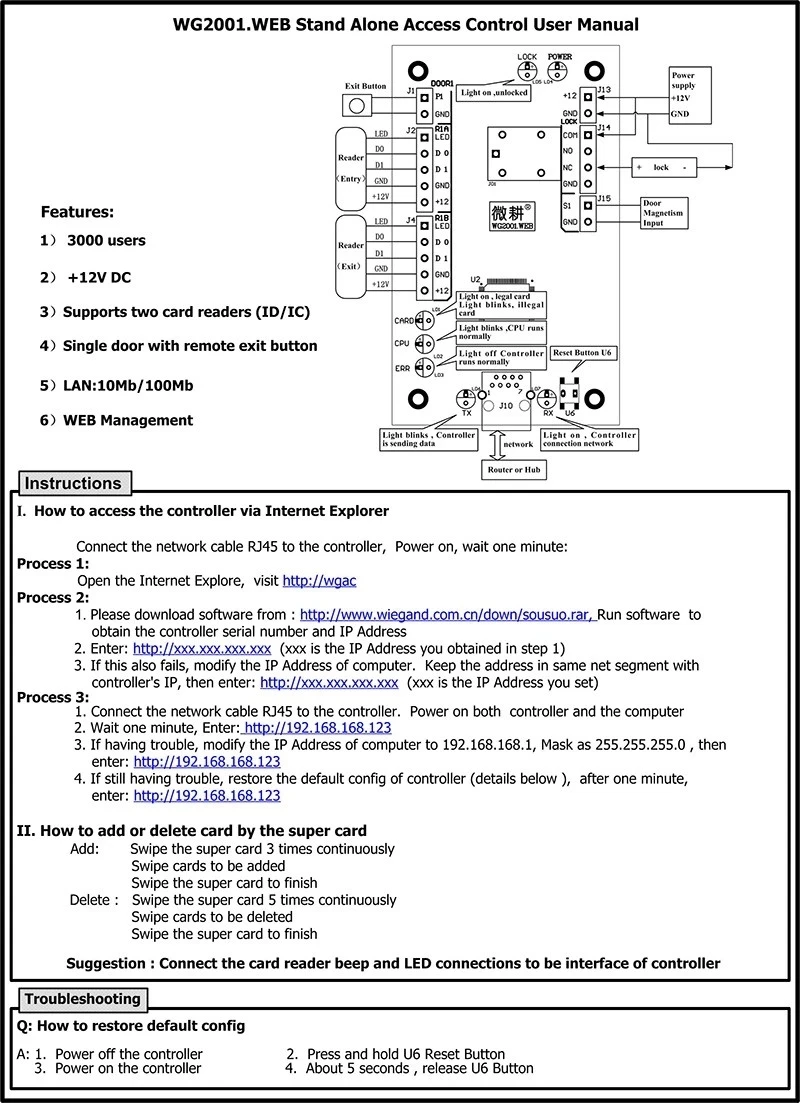 Wiegand 4 Tür 4 Leser Professionelle TCP/IP Network Access Control Board Panel Zeit Teilnahme
