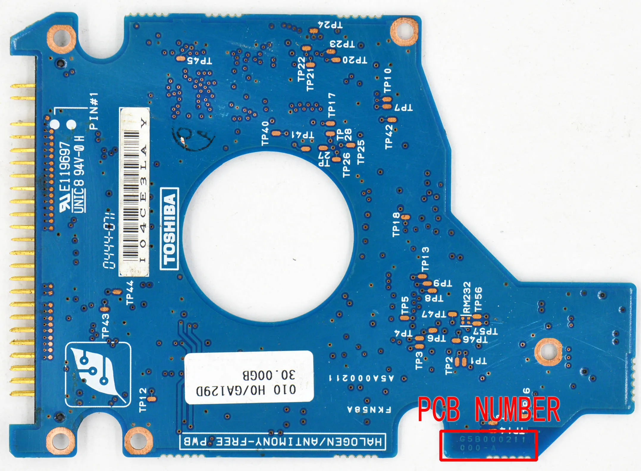 Imagem -03 - Hdd Pcb para Toshiba Visual Hdd2181. Hdd2180 Hdd2183.