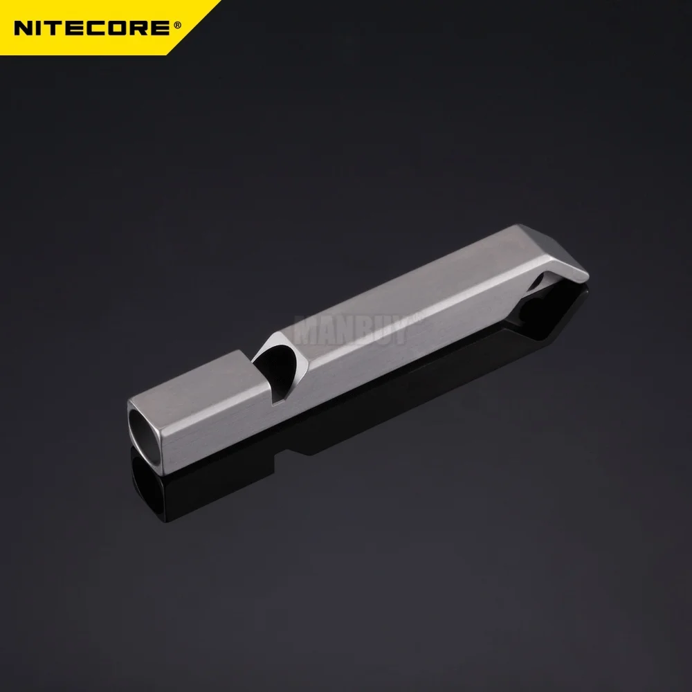 2024 NITECORE 120DB Outdoor Emergency Lifesaving Survival Whistle NWS10 Titanium Alloy OUTDOOR Portable Lighting Accessories NEW