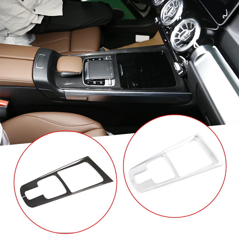 

Car Part Center Console Protection Frame Trim ABS Chrome For Mercedes Benz B GLB Class W247 X247 2020 Interior Sticker Accessory